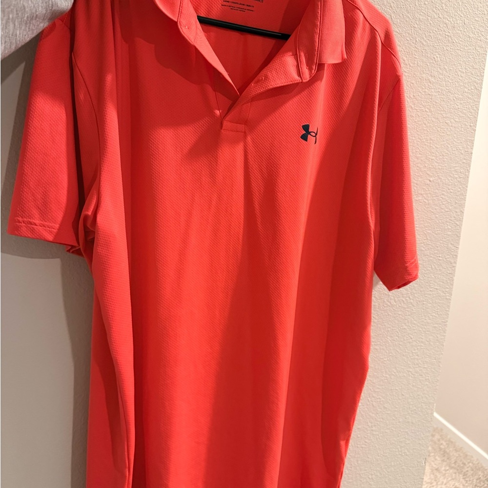Under Armour Men's Bright Red Polo Shirt